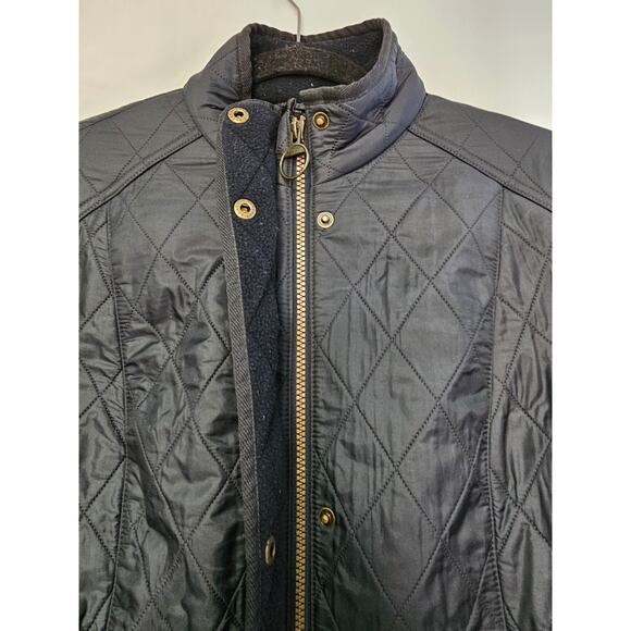 Barbour Cavalry Polarquilt Fleece Lined Jacket in Dark Navy Sz 12 - Picture 7 of 13
